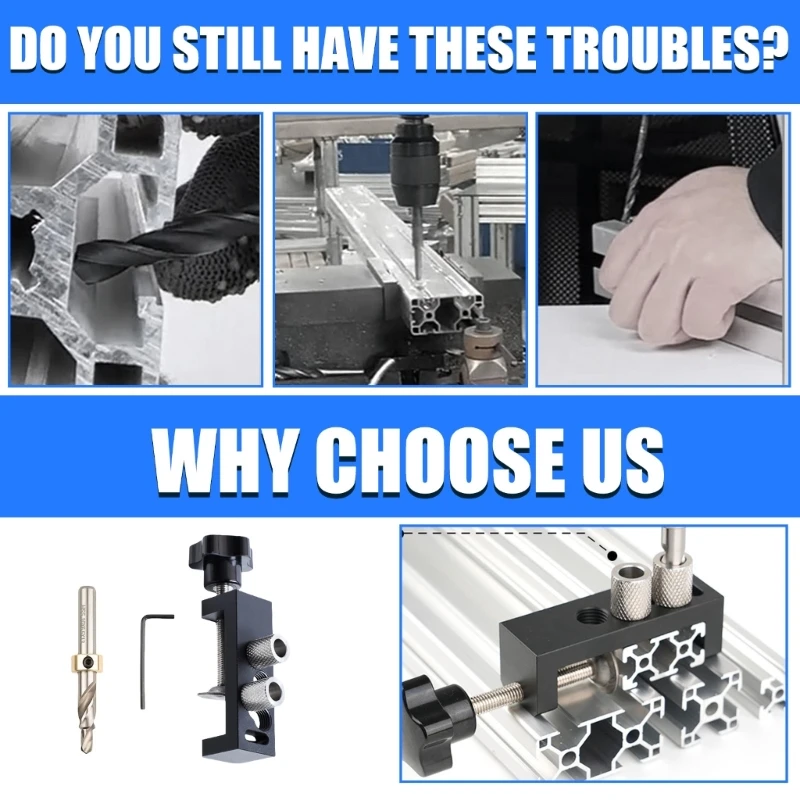 การเจาะตำแหน่งเครื่องมือการเจาะรูที่แม่นยำ Countersinking Guide Tool Dropsale
