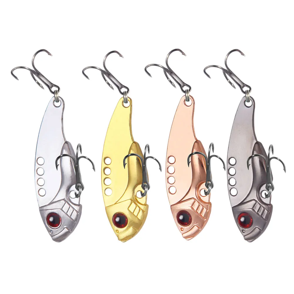 

4Pcs Metal Casting Lures Eco Friendly Reusable Fishing Baits Lightweight Tools For Carp Bass Freshwater Outdoor Simulation