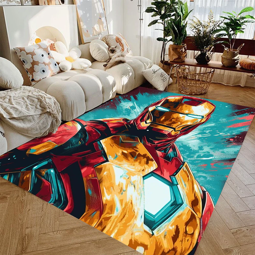

MINISO Disney Iron Man Kid's Room Carpet Donald Duck Printed Non Slip Floor Mat Toy Story Cartoon Rabbit Area Rug Childrens Gift