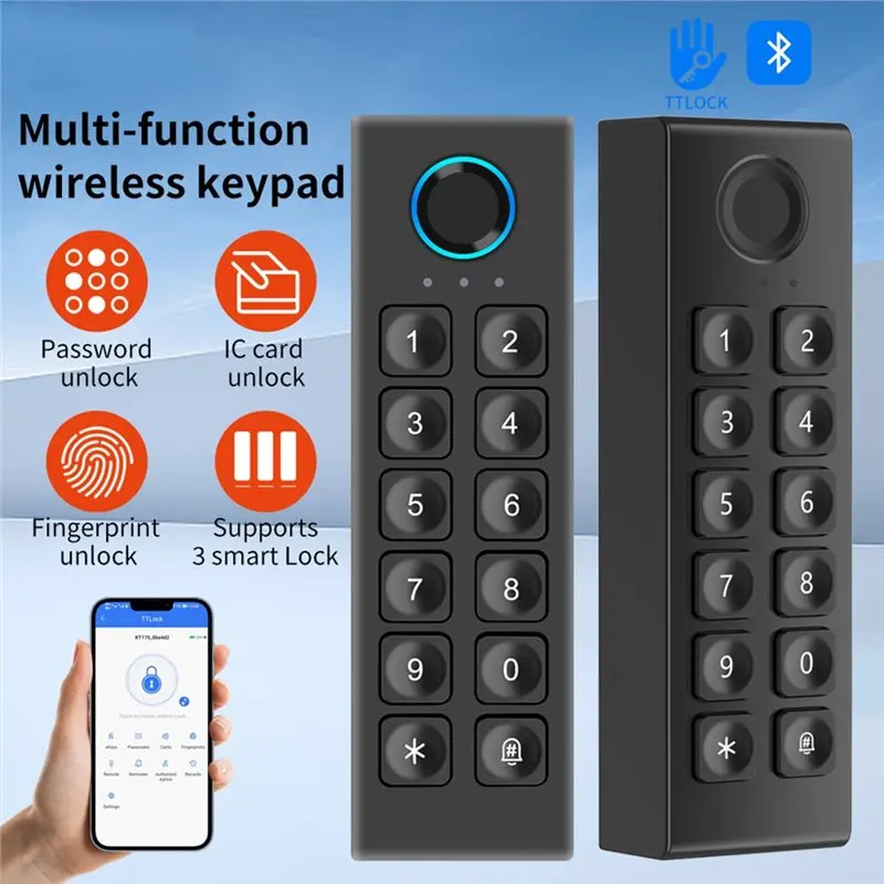 RISE-TT-LOCK Door Access Control Board Panel Wifi+ Bluetooth APP Enabled RFID Remote Control Wiegand 26/34 Bit Input Reader