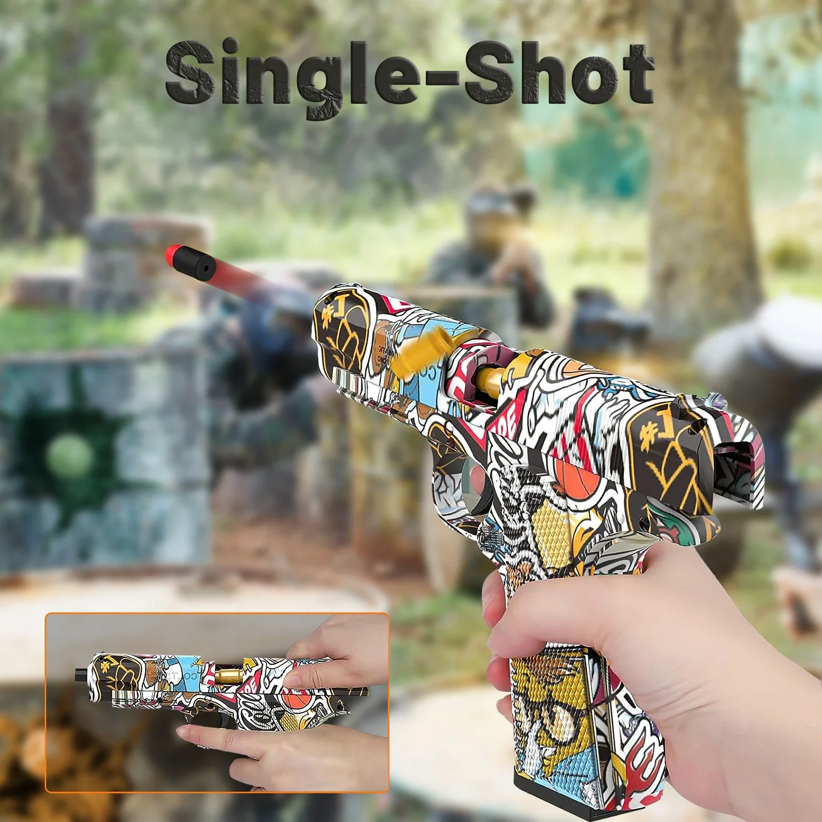 Shell Ejection Toy Guns para Meninos, Soft Bullet Guns, Drop Shipping, Presente de aniversário