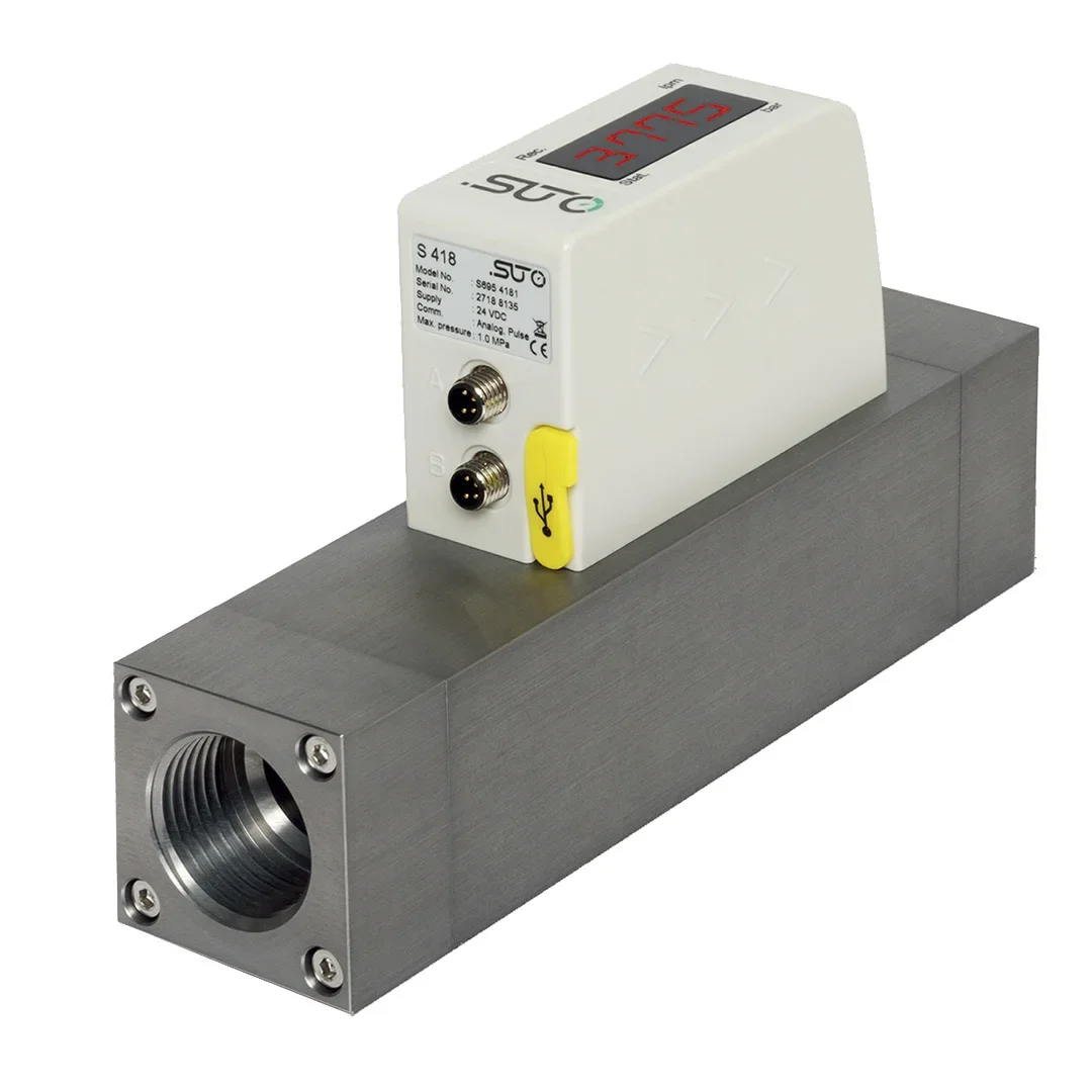 2025 Premium Products SUTO S418 Compact Thermal Mass Flow Meter Pro-Inline Conditioner Thermal Mass Piezo Resistive Sensor S418