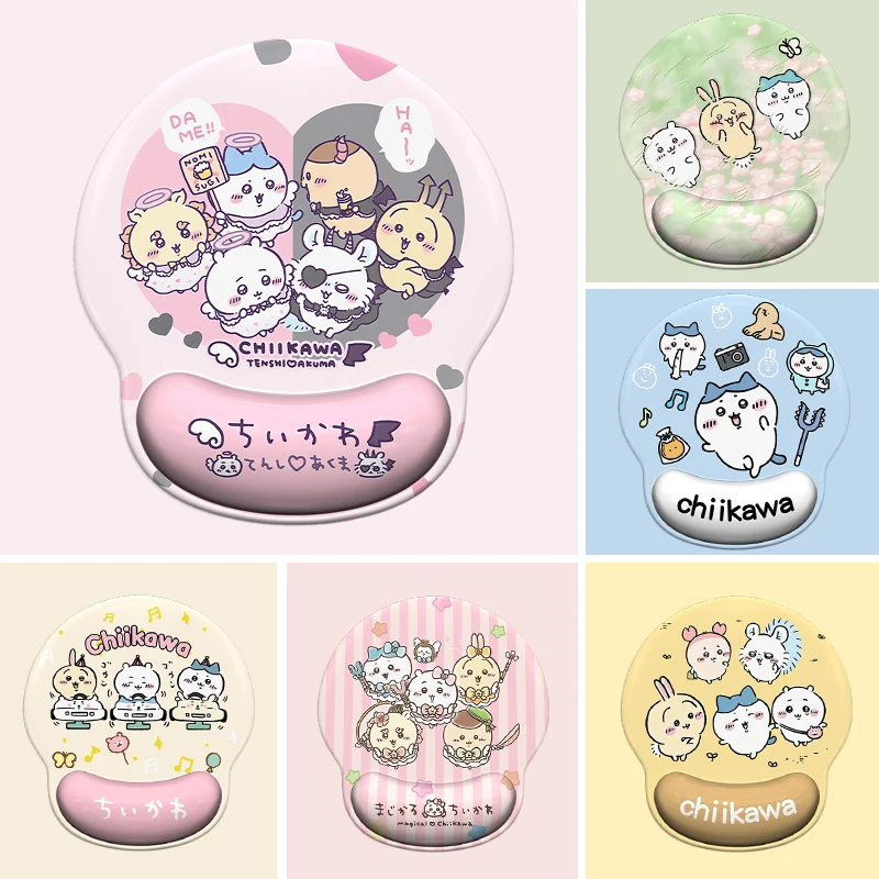 

New style Kawaii Chiikawa Hachiware Usagi Mouse Pad Wrist Break Table Pad Cute Cartoon Keyboard Mouse Pad Work Game