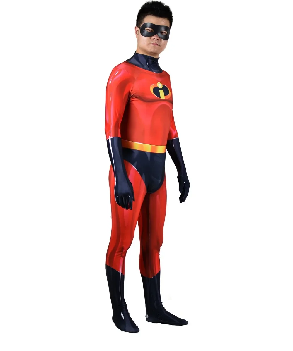 Unisex classic the incredibles 2 Bob Herr Superheld Cosplay Kostüm hochwertige Zentai Bodysuit Halloween Overalls