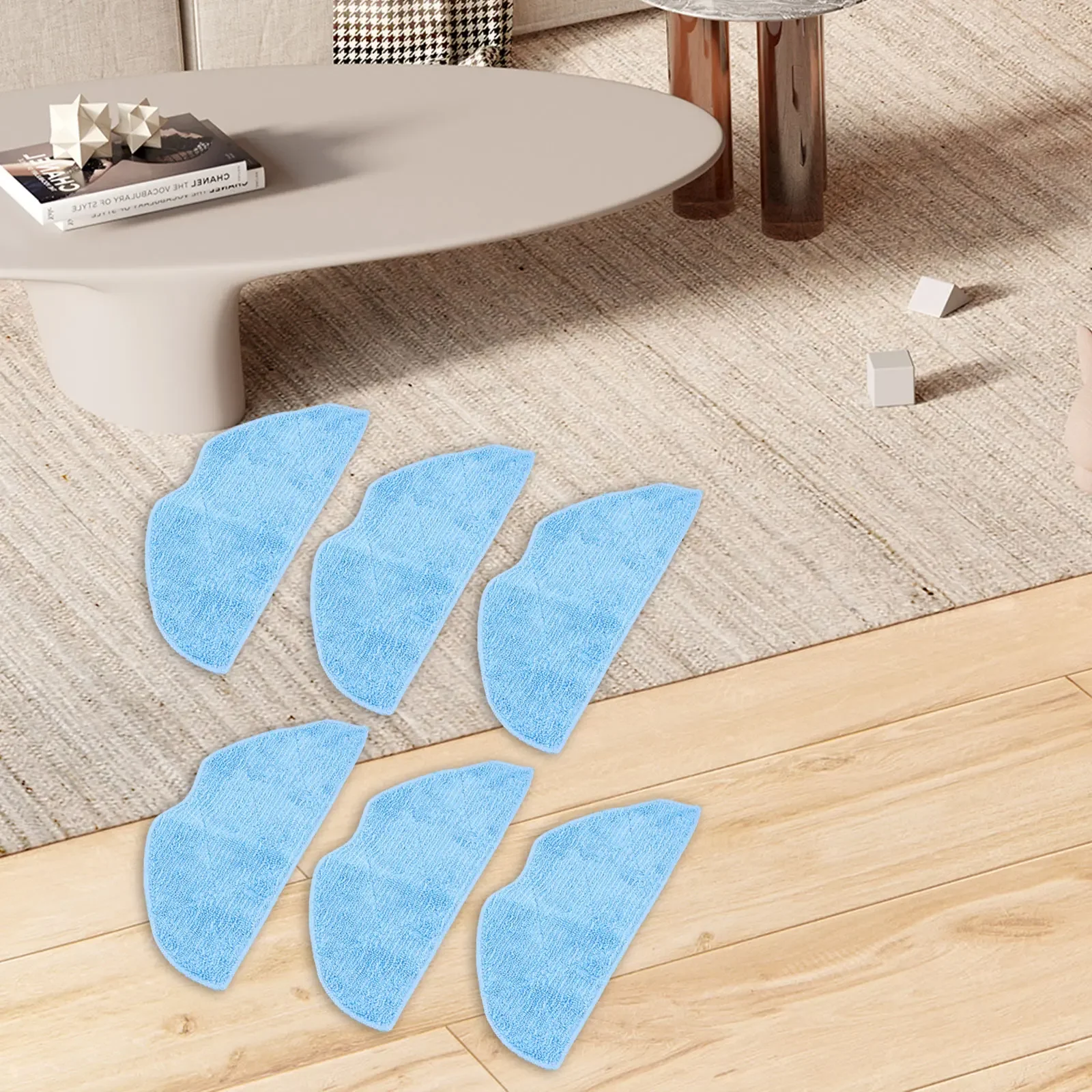 Kit de paños de microfibra para fregona Tefal XPlorer Serie 70 RG8477WH / 140 RG9177WH, 6 paños de microfibra para una limpieza eficiente