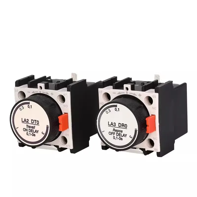 Contacteur à temporisation LA2 pour contacteur AC auxiliaire avec fonction de temporisation marche-arrêt de 30/180S DT0/DR0-2-4