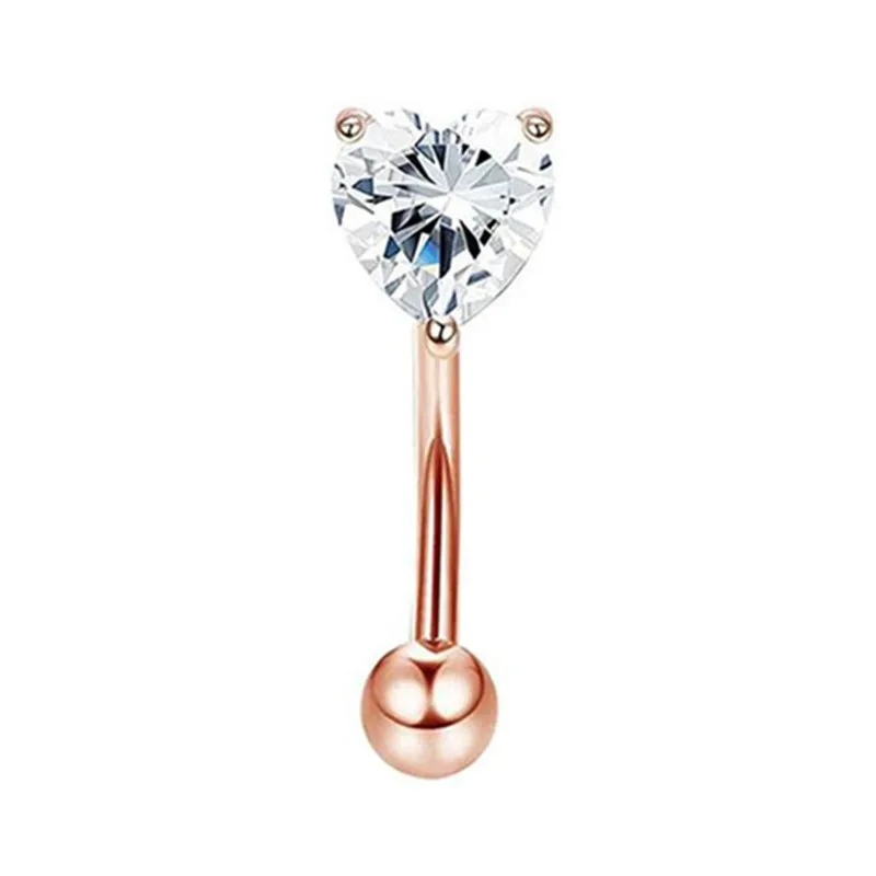 Curved Barbell Eyebrow Piercing Earring, Tragus Stud
