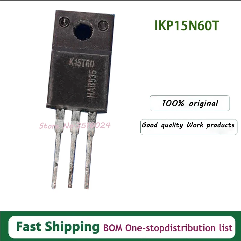 10PCS/lot  K15T60 IKP15N60T  TO-220  600V 15A 100% NEW