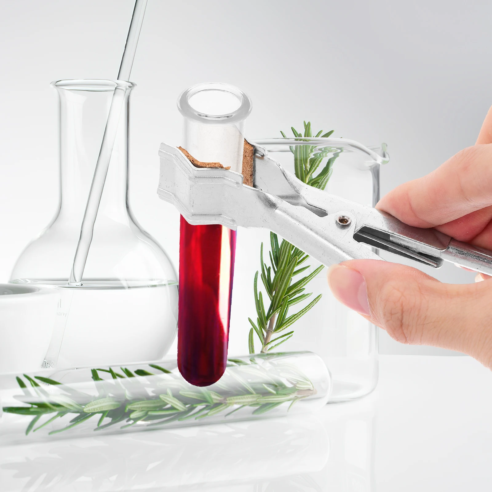 

Iron Test Tube Clamp Joint Finger Collars Chemistry Lab Stand Equipment Flask Beaker Consumables Versatile Adjustable