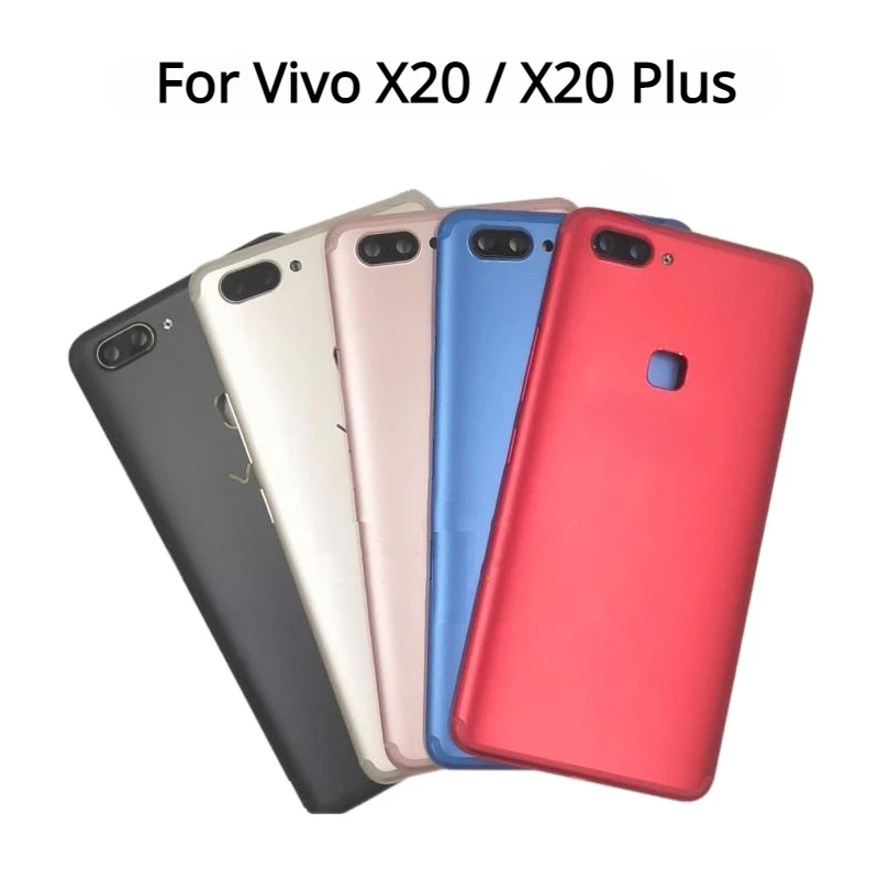 Metal Back Cover For Vivo X20 X20 Plus Battery Cover Rear Door Housing Case Back Cover with Camera lens Replace Parts