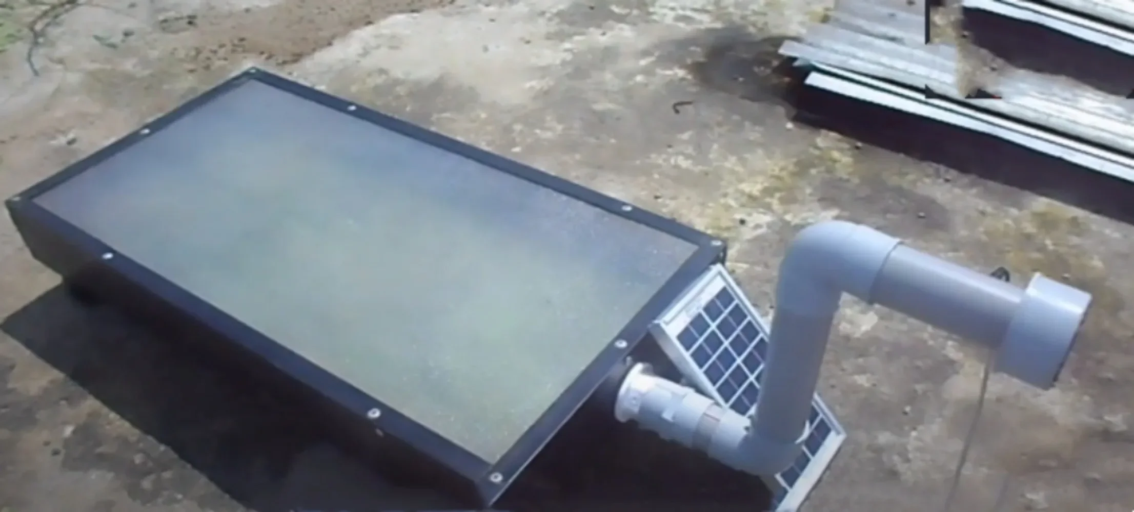 Funnel chimney vegetable fruit seafood grain fish solar dryer