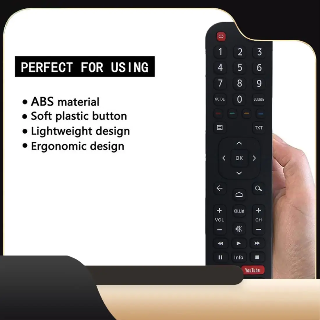 

Замена пульта дистанционного управления EN2BW27H для Hisense HD Smart TV с Google Play Youtube Netflix-T44C