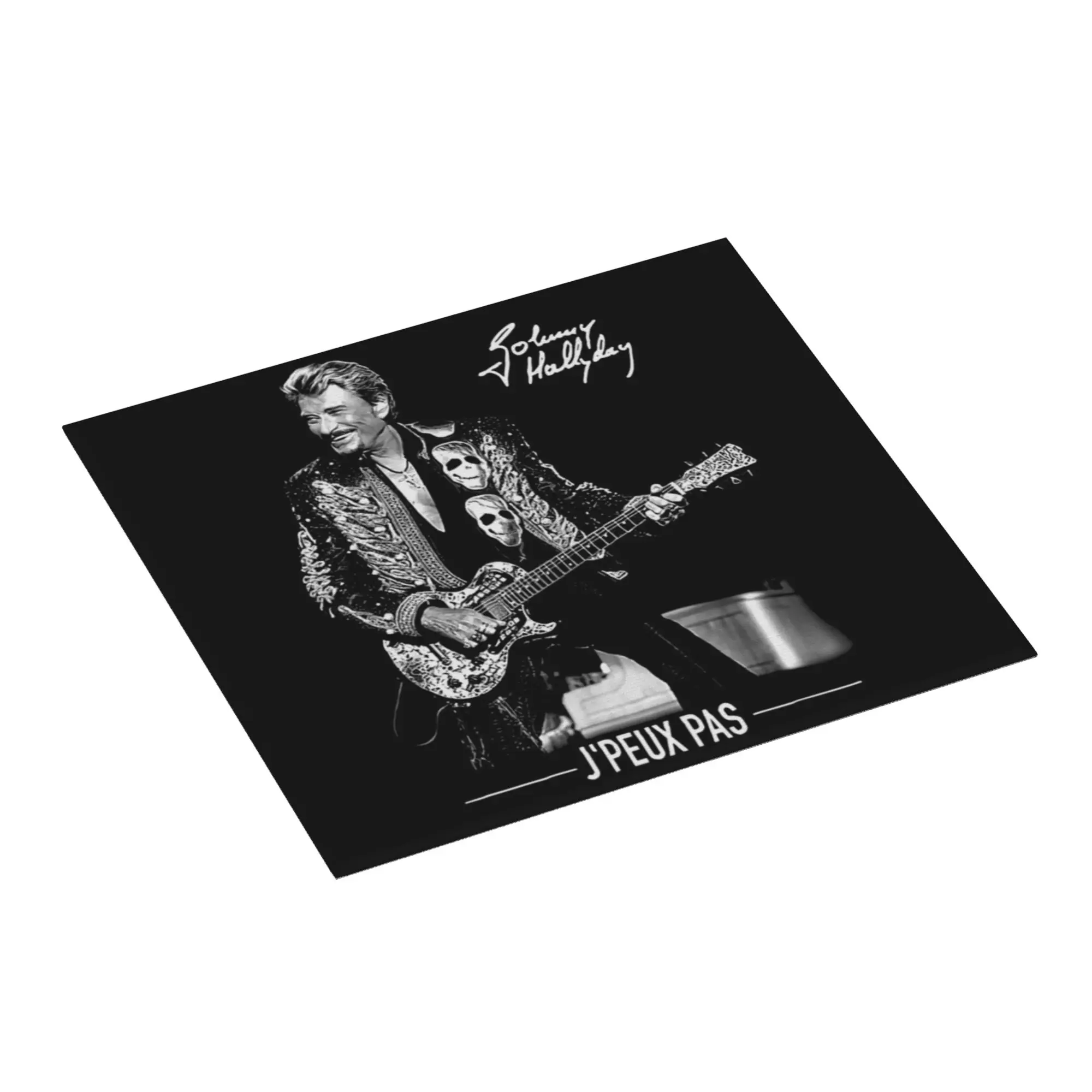 Johnny Hallyday French Rock Singer Non Slip Kitchen Counter Protector Mat Barware Tableware Reusable Drying Mat For Kitchen