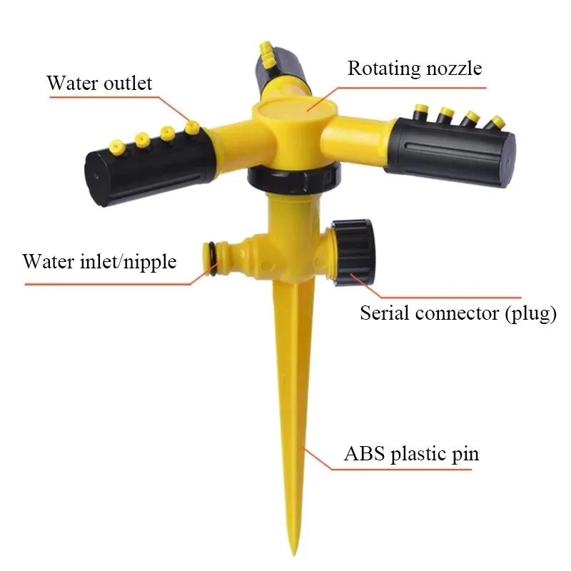 Wholesale Garden Sprinkler System Automatic Kit SS24 Pop Up Irrigation Sprinkler 360 Degree Adjustable Watering for Lawn Yard