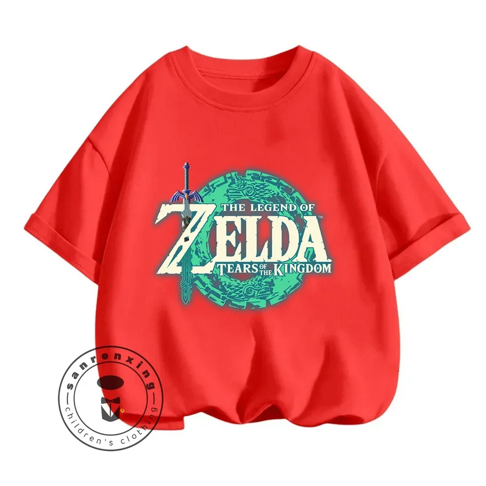 Soft T-shirts Featuring Classic The Legend of Zelda Cartoon Designs Ideal Summer Wear for Boy Girl Who Love the Legendary Series