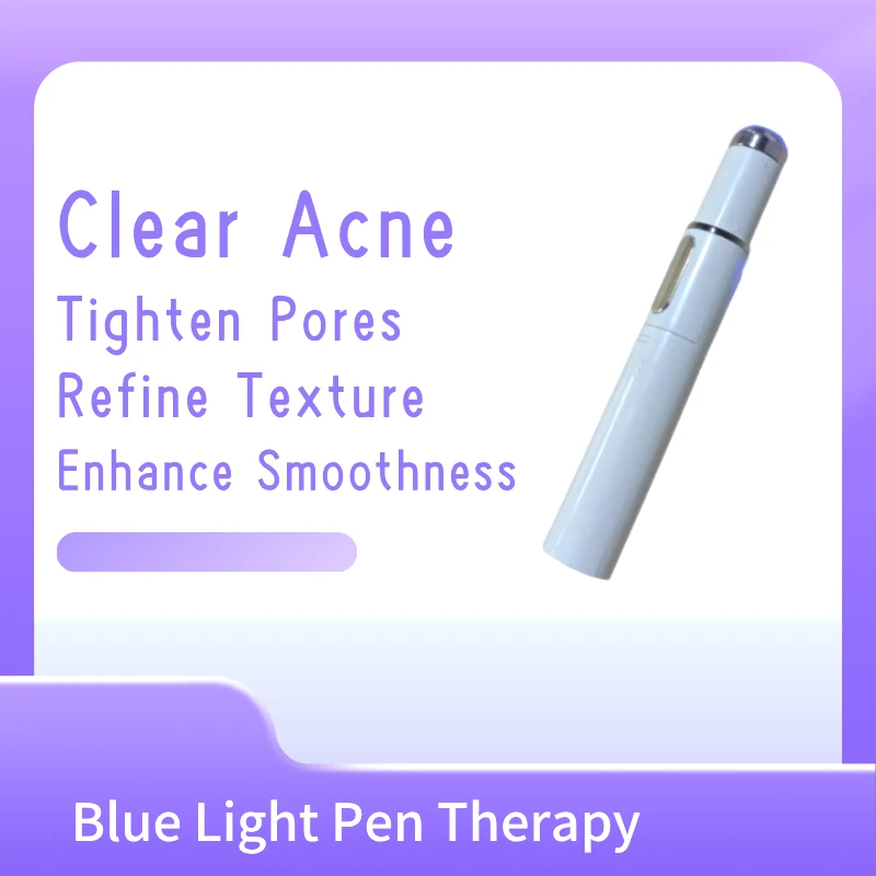 

Синяя светодиодная ручка для кожи склонных прыщей: снижает бактерии, сужает поры, улучшает гладкость кожи и четкость.