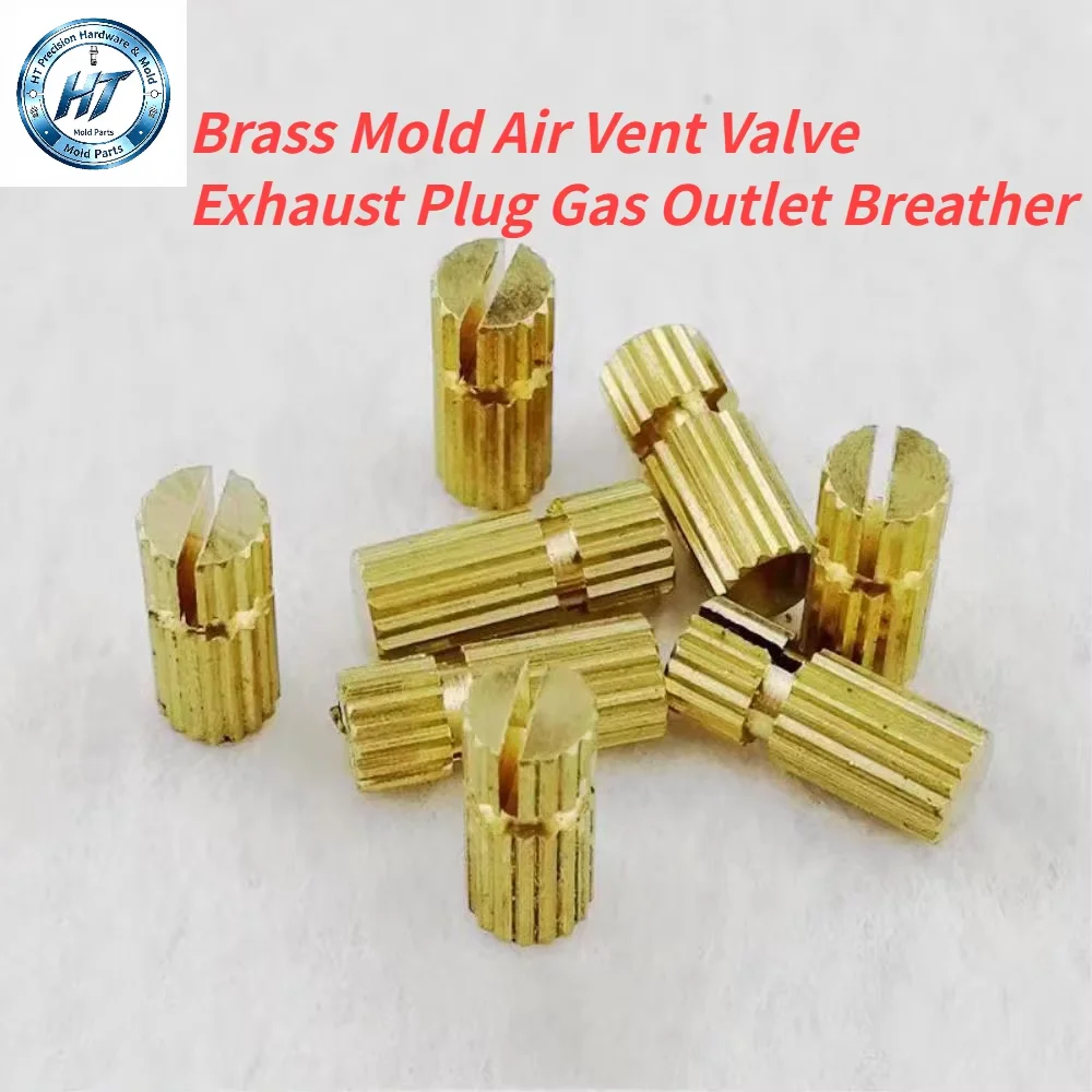 20PCS Brass Mold Air Vent Valve Exhaust Plug Gas Outlet Breather for Injection Mold and Die Casting Accessories