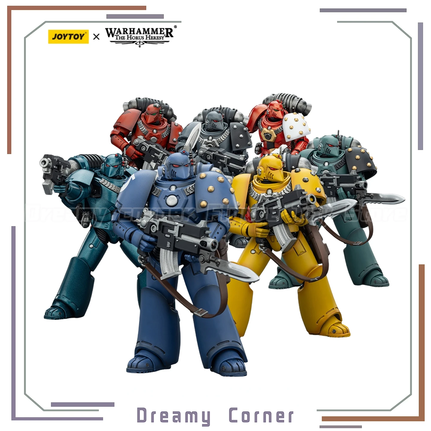 

В наличии: JOYTOY Warhammer 40K Ultramarines MKVI Tactical Legionary, 7 фигурок, масштаб 1/18