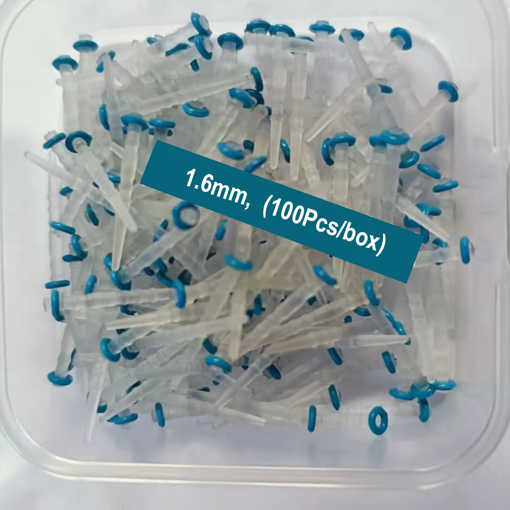 100 قطعة/صندوق ألياف الأسنان المشاركات المسمار الكوارتز الزجاج آخر 1.2/1.4/1.6/1.8 مللي متر استعادة الأسنان إصلاح الأسنان مركب الترابط كومة #4