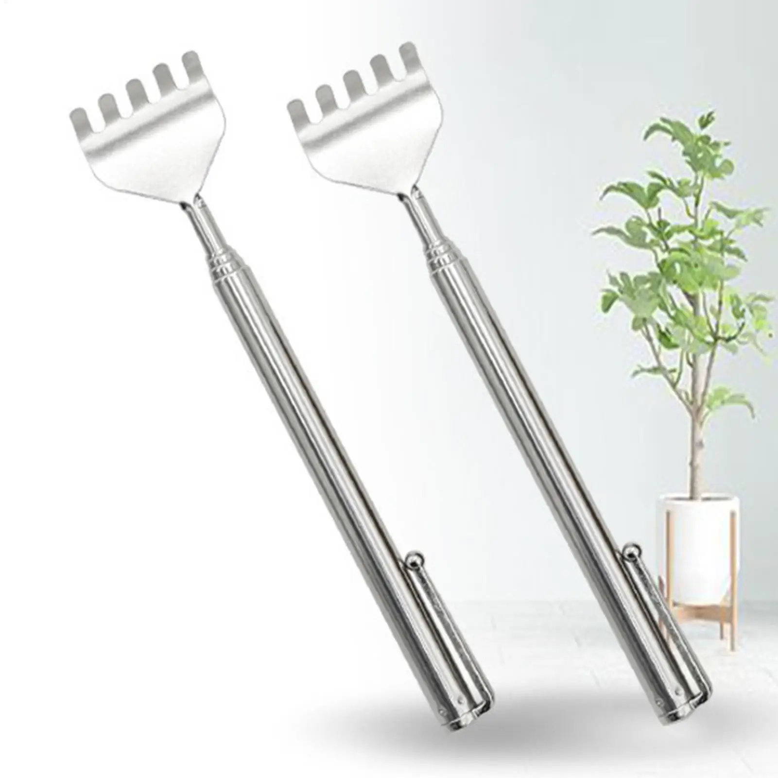 Back Scratcher Extendable Portable Stainless Steel Portable stretchable scratching massage tool for Convenient massage