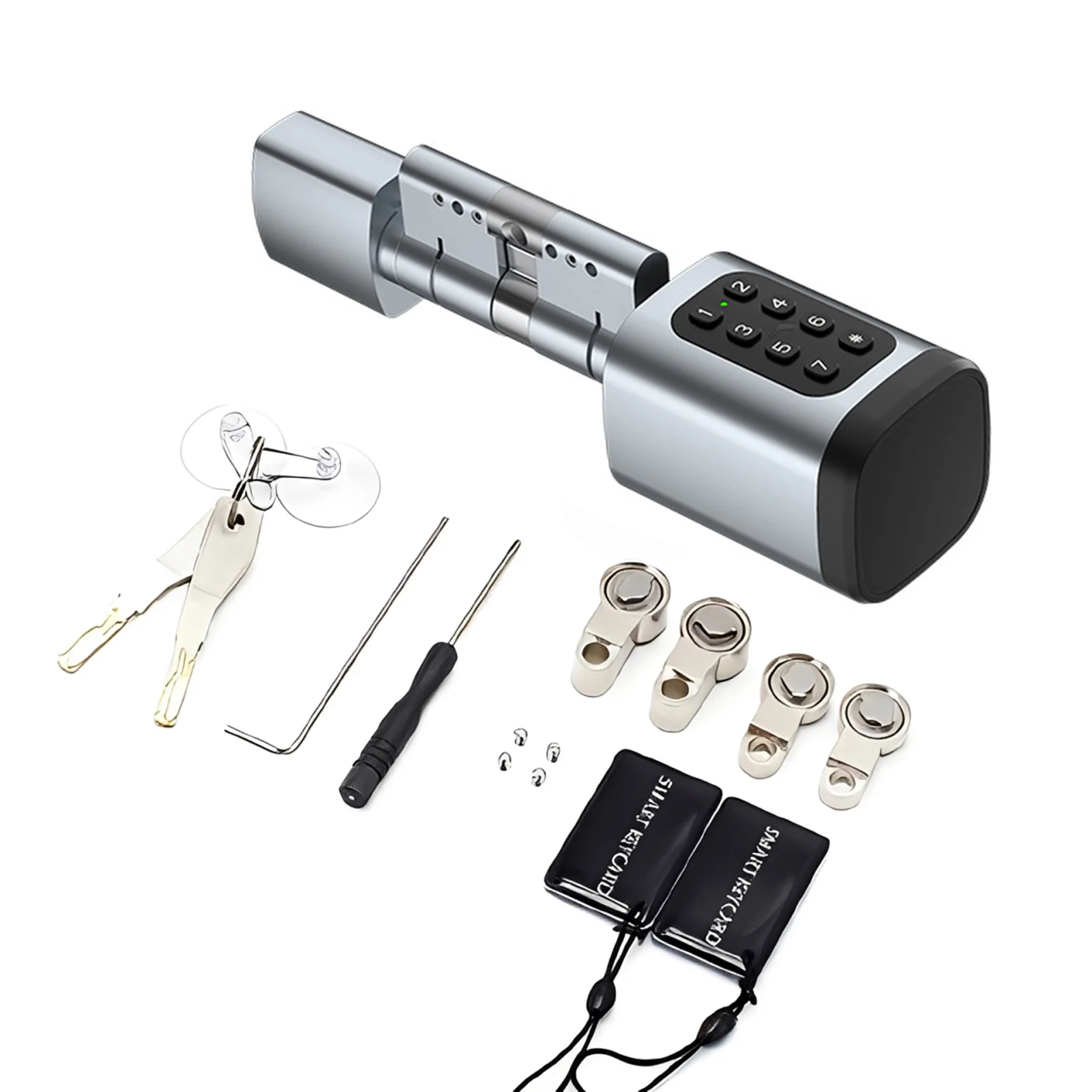 

Advanced Security Fingerprint Door Lock Cylinder Simple Install Universal Fit Easy To Install Upgrade Home Security