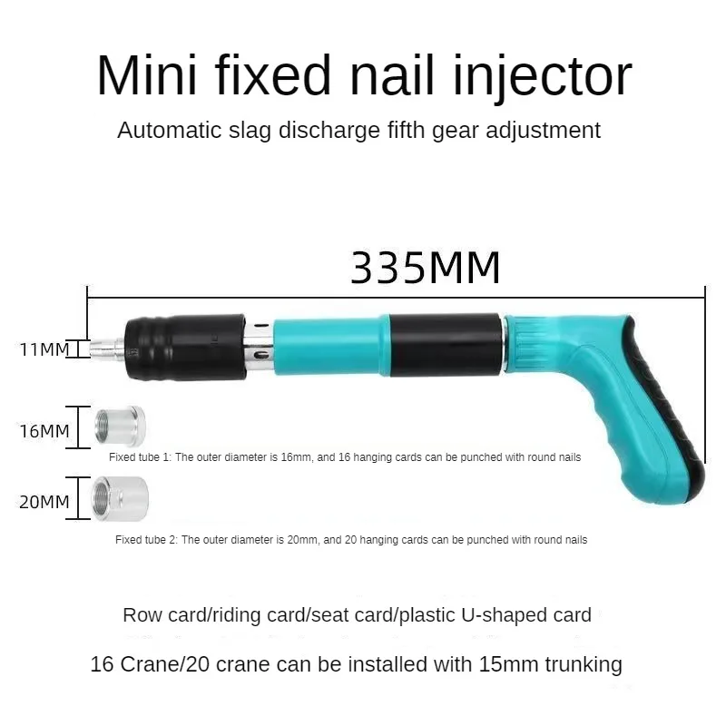 Manual steel nail gun rivet gun tool concrete wall ceiling fastener cable slotting device pneumatic nail gun fastening tool