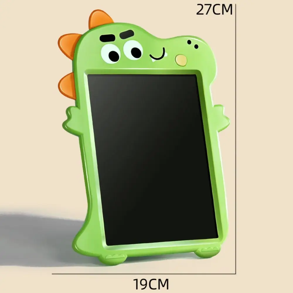 Tablero de dibujo LCD de dinosaurio, almohadilla de dibujo borrable colorida, botón de bloqueo, tablero de escritura electrónico con botón de borrado para niños