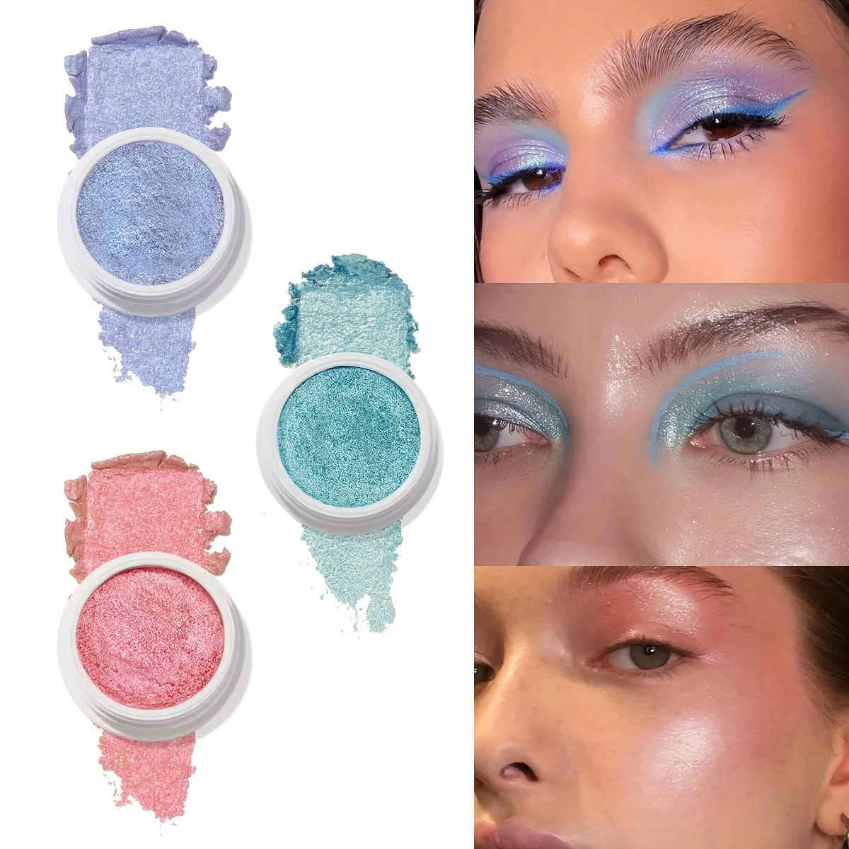 Chameleon Glitter Sombra, Marcador Perolado, Sombra Única, Brilhante Maquiagem Potente, Brilhante Eye Cosmetics Ferramentas