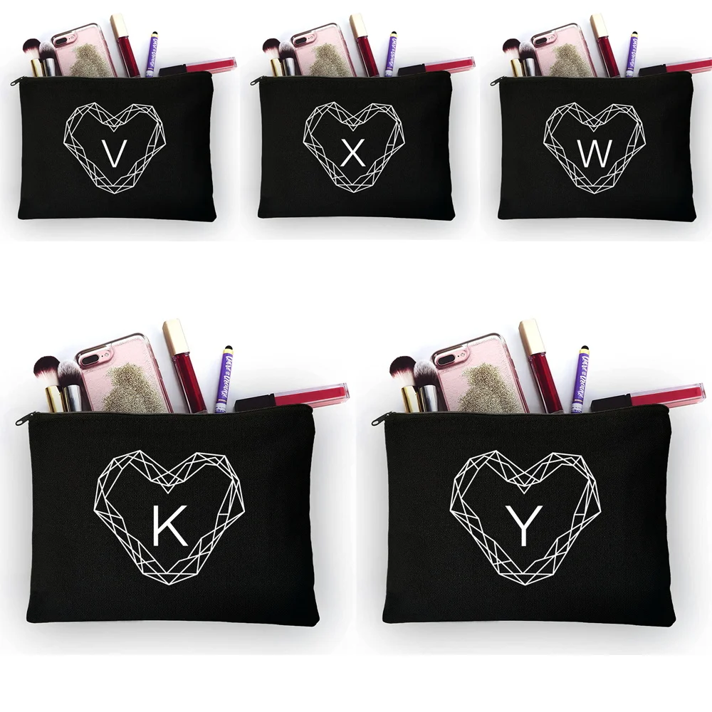 

Women Cosmetic Bag Cases Capacity Multifunctional Make Up Bag Outdoor Travel Bag Toiletry Organize Makeup Bag Diamond Letter