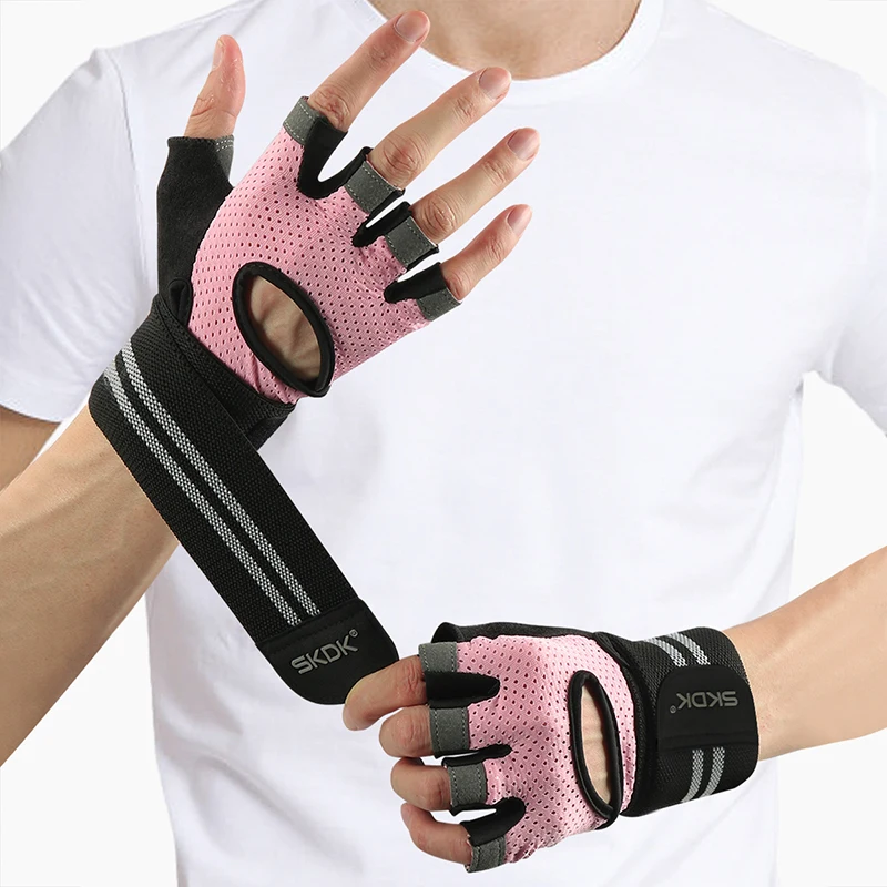 SKDK Riding Gloves Breathable Lightweight Cycling Half-finger Gloves Anti-slip Durable For Exercise Sweat-absorbing Breathable image 6