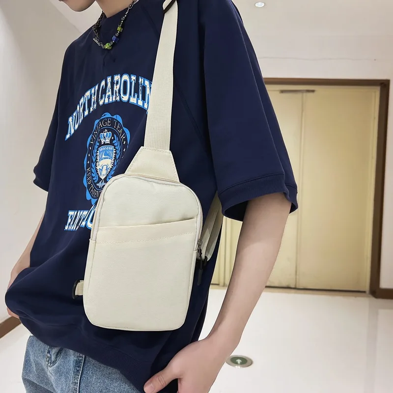 

New Oxford Cloth Chest Bag Men and Women Casual Fitness Sports Crossbody Bag Leisure Men's Belt Waist bag Ladies Handbags