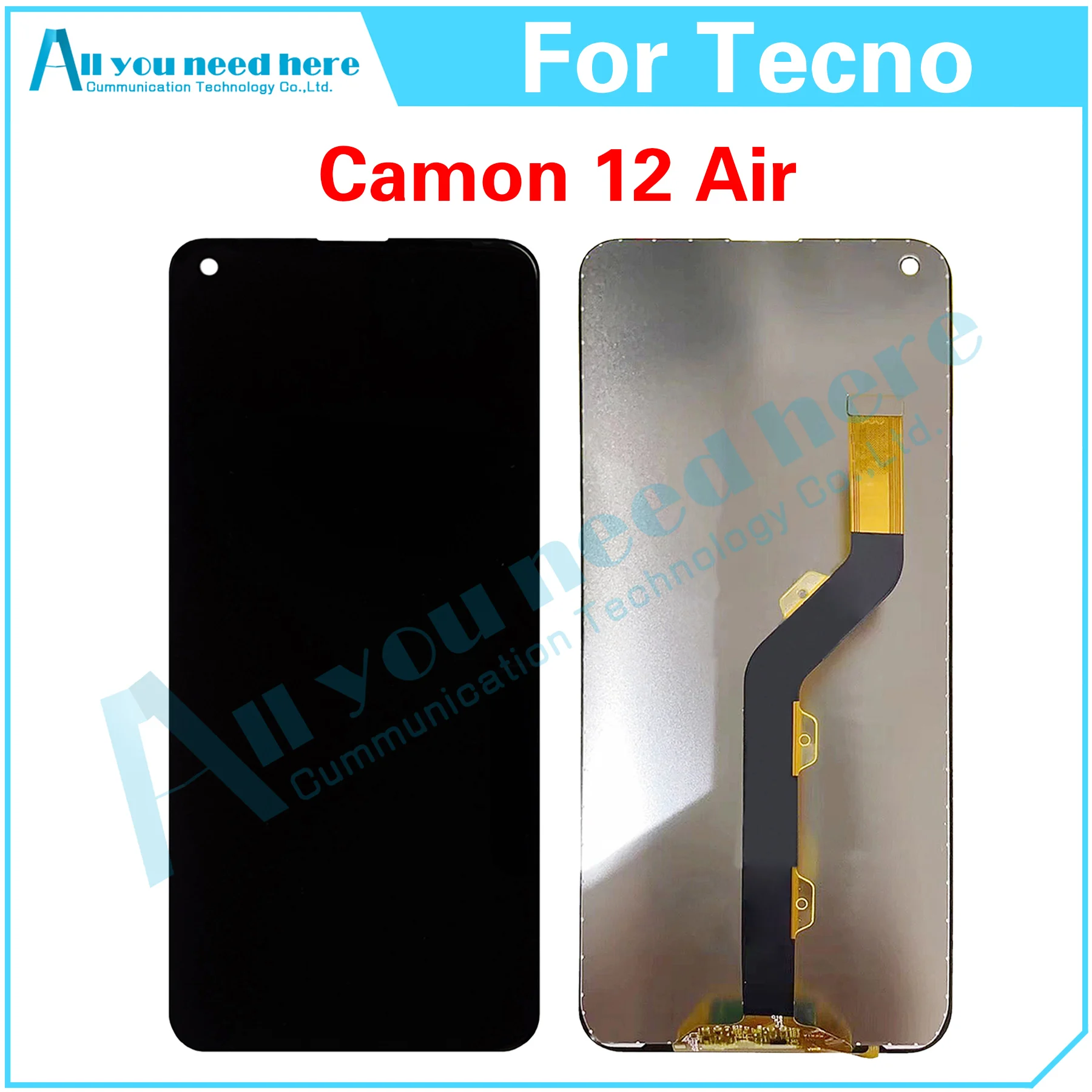 

100% Протестировано для Tecno Camon 12 Air CC6 Camon12Air LCD дисплей кодирующий преобразователь сенсорного экрана в сборе запасные части для замены