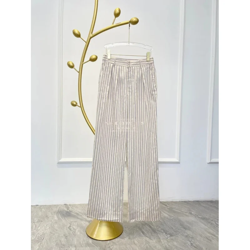 2026 موضة جديدة المشمش شريط طباعة كم طويل بلوزة بلايز وسراويل مجموعة ملابس العمل #6