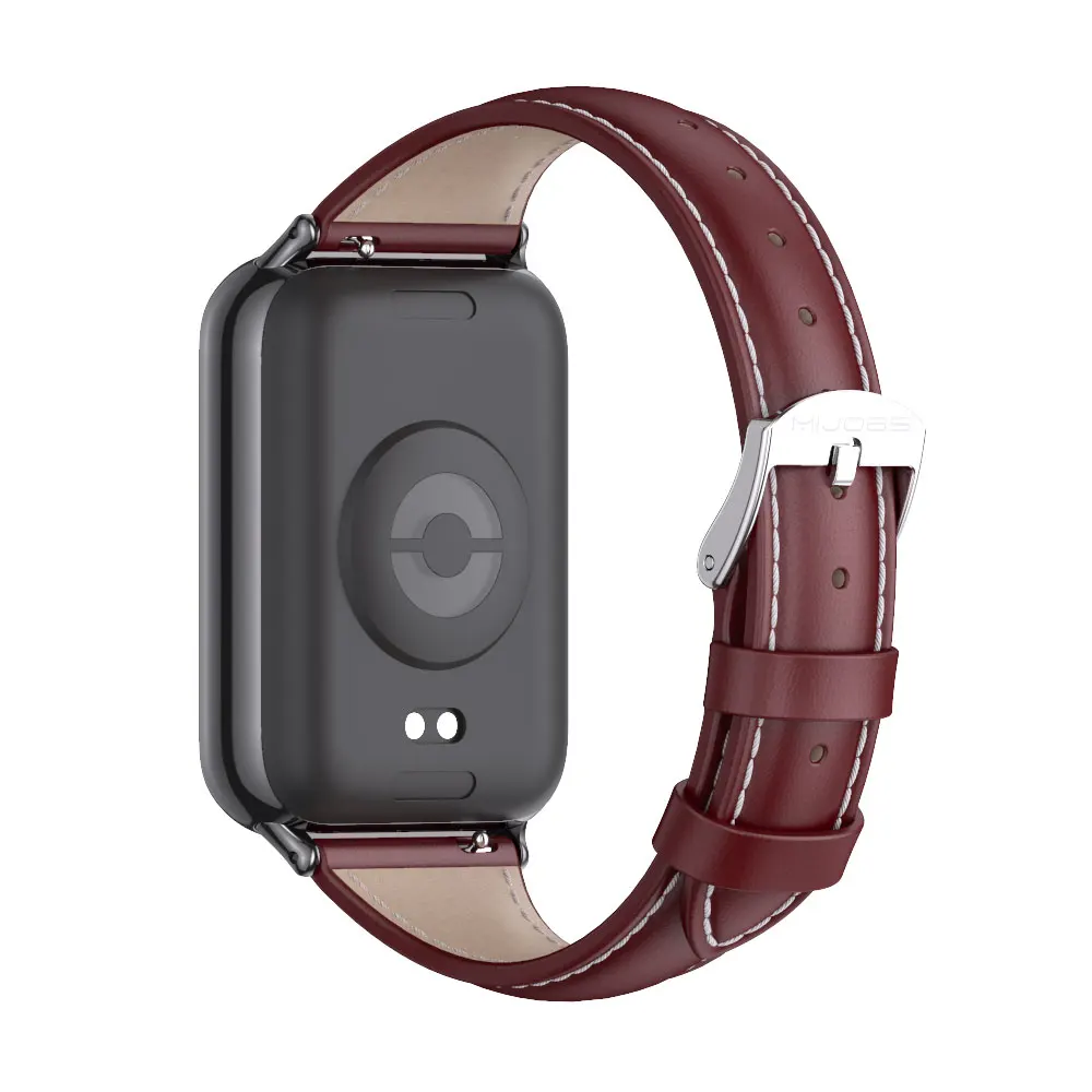 Mi Band 8 Pro Leather Strap For Xiao mi Mi Smart Band 9 Pro Bracelet Global Version Miband 8 Pro Wristband Woman Men Belt Correa