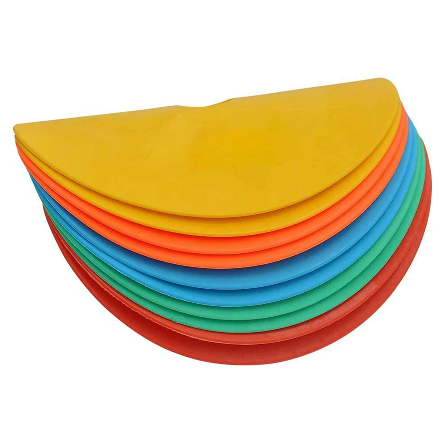 50Pack Flat Disc Markers Non-Slip Spots Markers Football Basketball Sports Speed Agility Training Markers