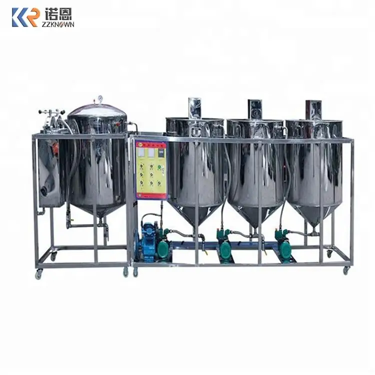 Edible Canola Mustard Oil Refining Equipment Refinery Machine Palm Kernel Refinery Equipment Crude Palm Oil Refining Machine