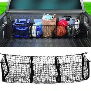 Car Truck Organizer Rear Storage Bags Baggage Networks Dumpster Net for Ford F150 F650 Atlas Supper 8 Main sales luggage rack for bike rim 29 - №6