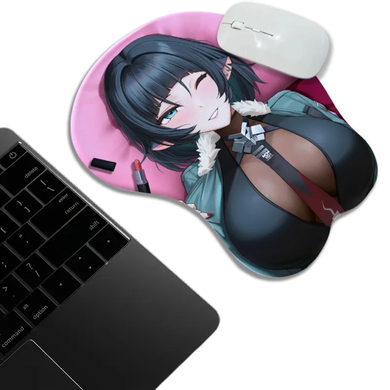 

Jane Doe Blister Packed Zenless Zone Zero Chest with 3d Nipples Mouse Pad Anime Desk Mat Gamer Boob Wrist Rest
