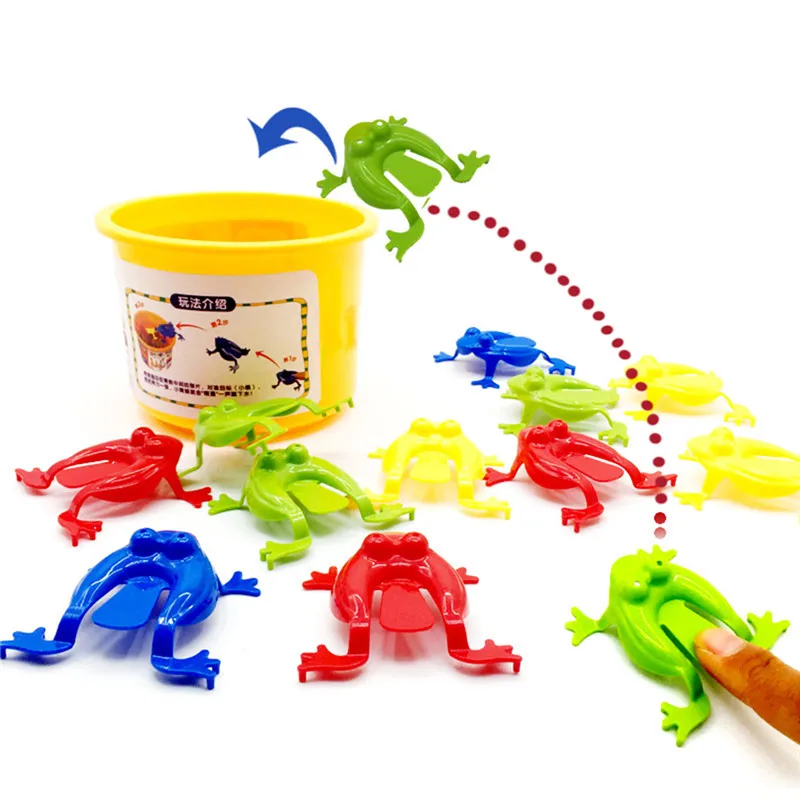 

50 Pcs Jumping Frog Bounce Fidget Toys For Kids Novelty Assorted Stress Reliever Toys For Children Birthday Gift Party Favor