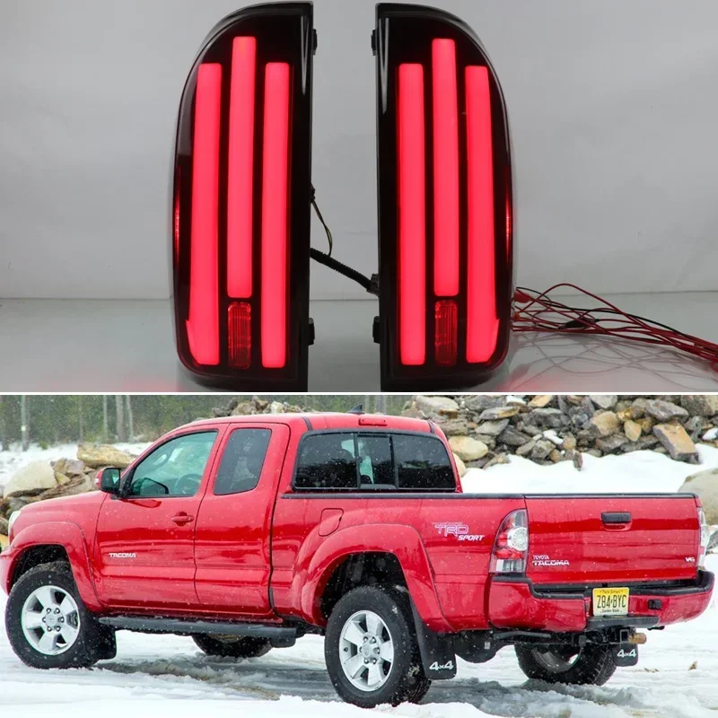 LED Car Taillight Tail Lamps For Toyota Tacoma 2005 2006 2007 2008 - 2014 2015 12V Rear Fog Lamp Turn Signal Reverse Brake Light