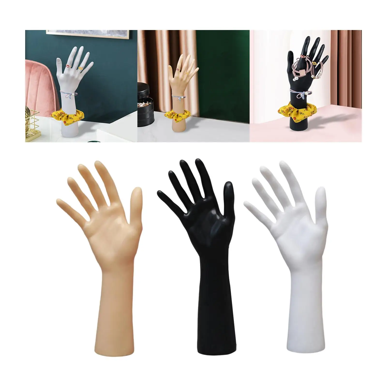 Mannequin Hand Jewelry Display Holder Organizer Long Arm for Hand Model