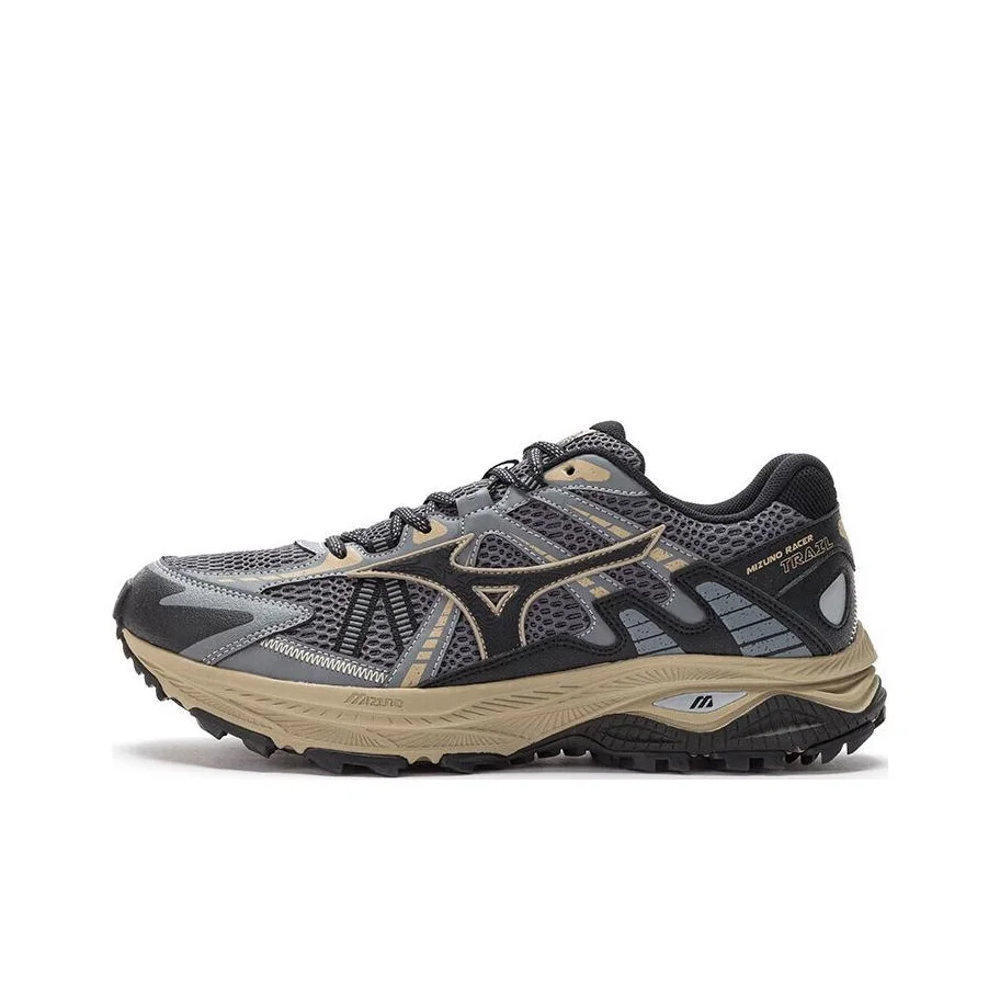 Mizuno Racer Trail Running Shoes Unisex Low Top Black/Gray D1GH223802