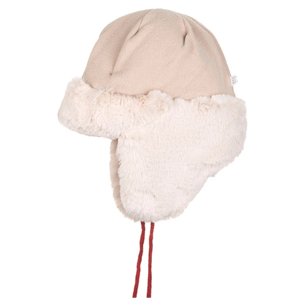 FS Red Orange Knitted Bomber Hat For Men Warm Plush Women Winter Beanies Cap Outdoor Windproof Russian Hats With Earflaps 2026 view 5
