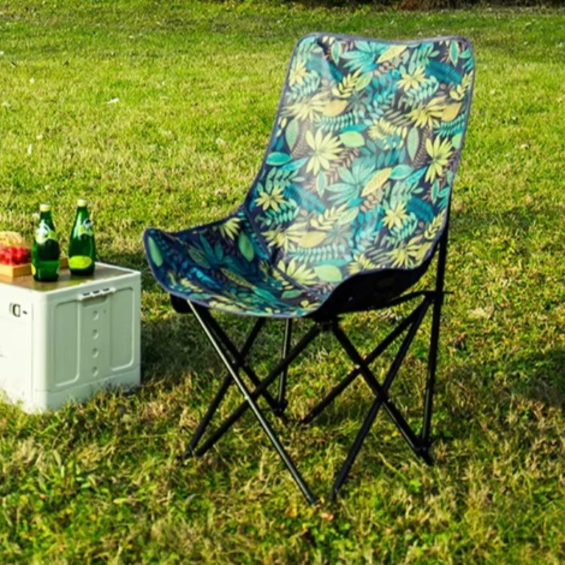 

High Backrest Camping Chair Relaxing Folding Lightweight Camping Chair Outdoor Portable Assentos De Acampamento Camping Supplies