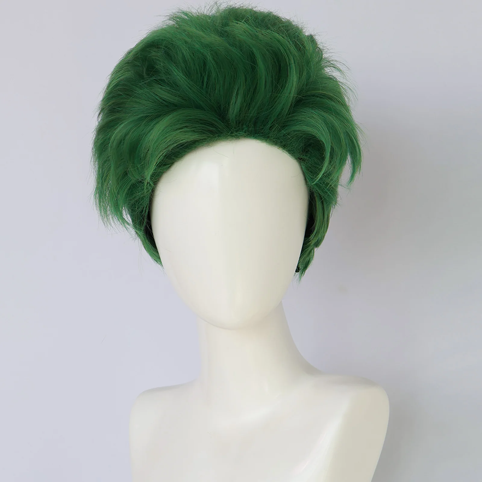 

Synthetic Green Short Cosplay Wig,Suitable For Creative Styling And Character Interpretation,Suitable For Men'S Cosplay Wig Use