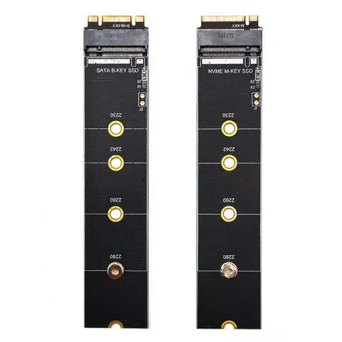 M.2 SATA/NVME PCI-E Protocol SSD Adapter Board Expansion Card B KEY/M KEY Interface Extension Card Gold Finger Test Protect Card