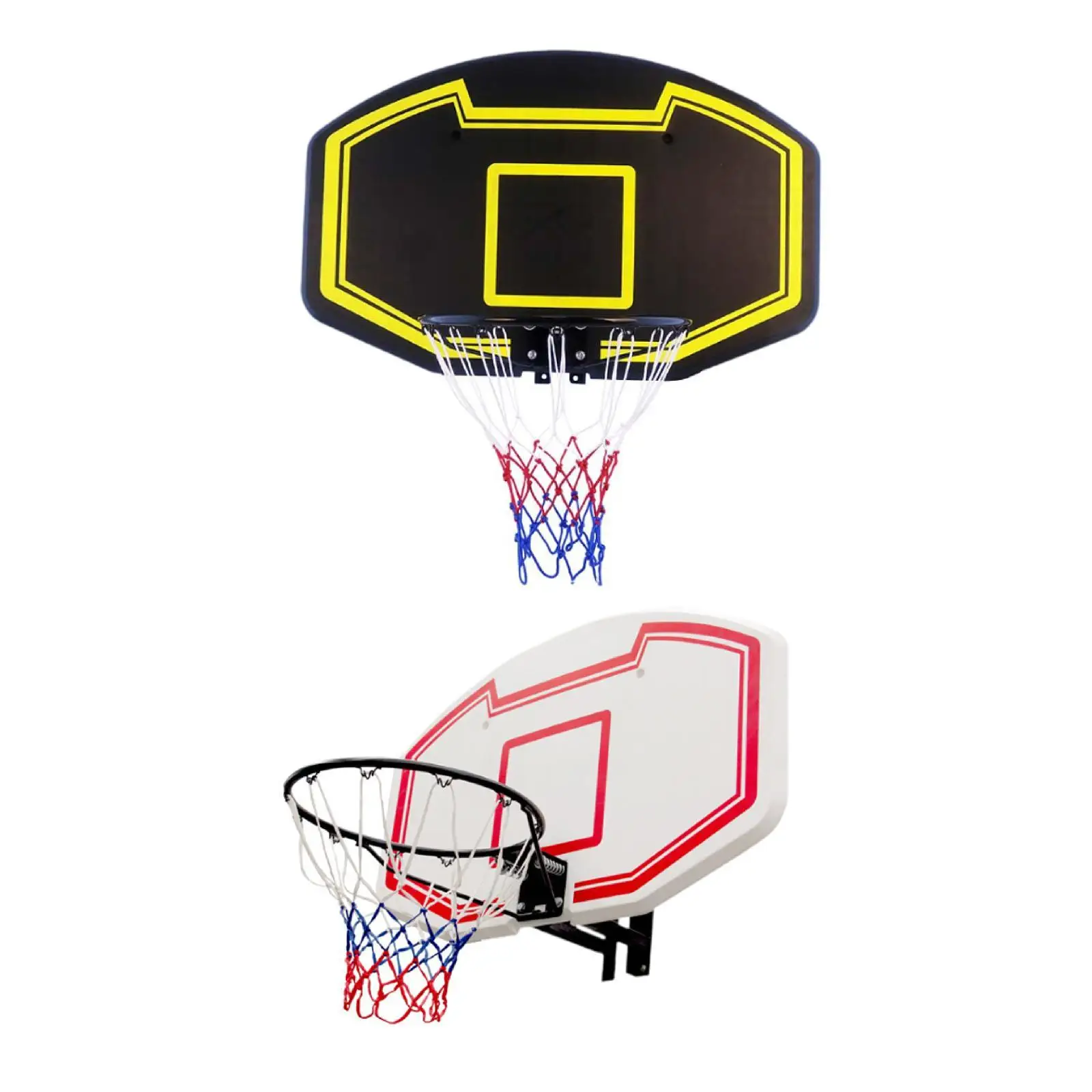 

Wall Mount Basketball Hoop with Backboard, Easy Installation Sturdy Basketball Rim Goal for Indoor Outdoor Sports