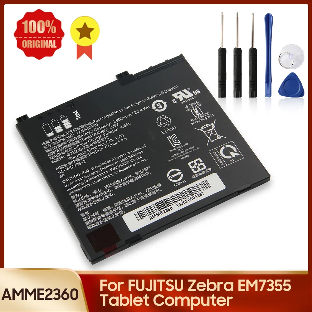 Replacement Battery For FUJITSU Zebra EM7355 1ICP4/57/98-2 13J324002978  Replacement Battery AMME2360 5900mAh Quality Batteries