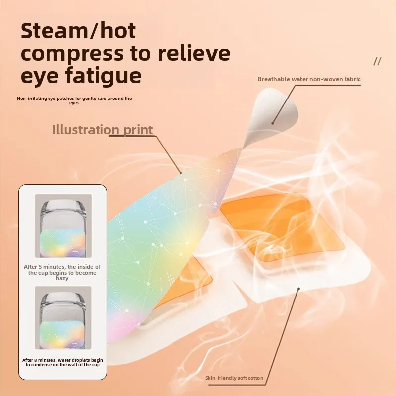 قناع عين بالبخار مكون من 10 قطع من Mugwort & Lutein - علاج حراري مخصص للعيون المتعبة، مورد بالجملة #3