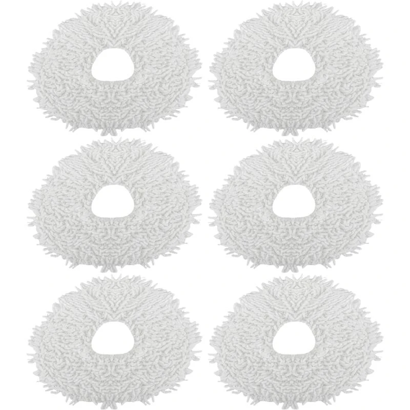 2/4/6/10Pcs Microfiber Mop Cloths for J1/J2 Robot Vacuum Cleaner Mop Pad Washable Wipes Replacement Accessories